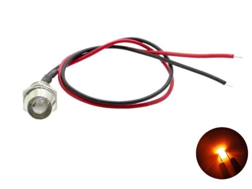 LED inbouw spot ORANJE 12 volt - 24 volt - interieur verlichting - Truckstyling artikel - EAN: 6090546435484