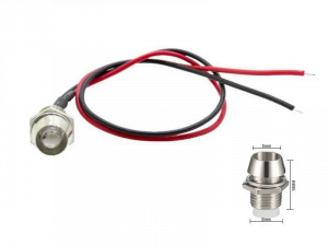 LED inbouw spot ORANJE 12 volt - 24 volt - interieur verlichting - Truckstyling artikel - EAN: 6090546435484