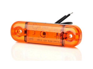 WAŚ LED marker lamp orange with 3 LED's - suitable for 12 and 24 volt use - car, trailer, tractor, truck, camper and more - EAN: 5901323111525