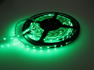 Vrachtwagen LED strip GROEN - LED strip voor 24 volt gebruik - zonder silicone laag - lengte 5 meter - EAN: 6090435965986