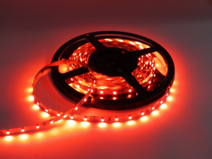 Vrachtwagen LED strip ROOD - LED strip voor 24 volt gebruik - zonder silicone laag - lengte 5 meter - EAN: 6090433492415