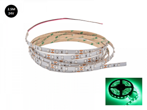 LED strip green 24 Volt truck 2.5 meters without silicone layer IP33 - EAN: 6090443970965