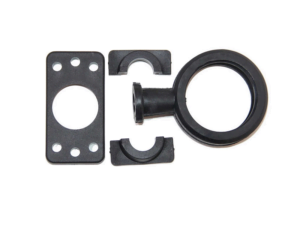 Gylle rubber montagevoet 110mm - voor Deense breedtelamp - te gebruiken voor Gylle, Strands Viking LED en WAŚ - EAN: 7392847309068