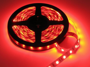 12 Volt LED Streifen rot 2,5 mit Silikonschicht IP65 - 3528 LED's für Auto, Anhänger und mehr - EAN: 6090435014059