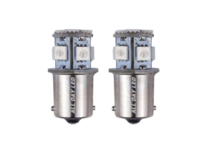 BA15S LED lamp green - suitable for 24 volt use - interior lighting for truck, camper and more - with 8 SMD LED's - EAN: 7448151892892