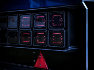 Danish bumper with LED block lamps - dark glass - EAN: 7323030187866