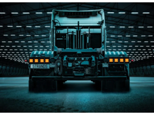 IZE LED Blinker von Strands Montiert auf einem Scania - AKTIVIERT