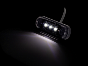 Strands Dark Knight marker lamp white with 3 LED's - suitable for 12 & 24 volt use - for car, trailer, truck, trailer, camper and more - EAN: 7323030187101