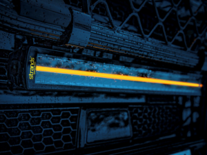 Bullbar op een Scania NG met LED verstraler van het merk Strands - EAN: 7350133810216