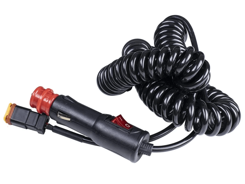 Strands Zigarettenanzünderstecker mit DT2 Stecker - KFZ Stecker mit Ein-/Ausschalter - geeignet für 12 und 24 Volt - EAN: 7323030182823