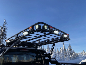 Roof rack with various LED lighting including the Strands Siberia Scene SL LED lamp - EAN: 7323030185411