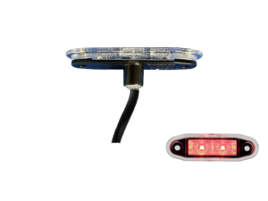Boreman Easy Fit LED Markierungslampe ROT - geeignet für 12 & 24 Volt - EAN: 5391528111169