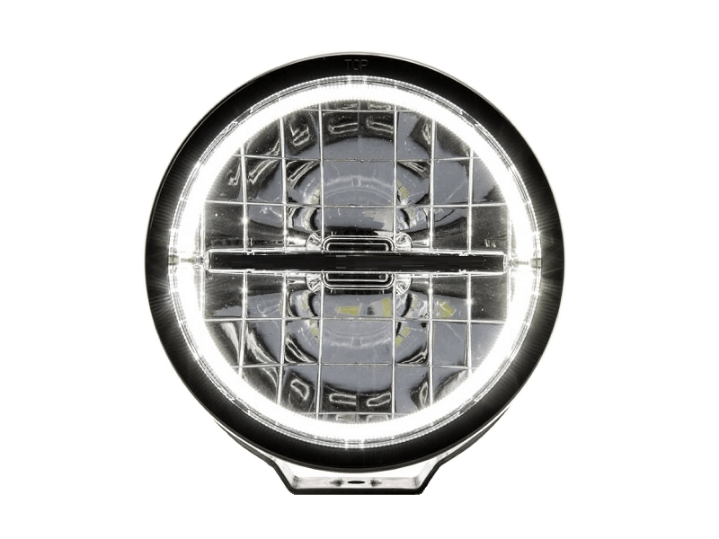 WAŚ W116 full LED verstraler met LED stadslicht RING voor 12 & 24 volt gebruik - EAN: 5901323125232