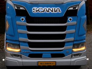 MTRS Scania Next Gen LED dagrijverlichting ORANJE - geschikt voor Scania vrachtwagen met LED pakket - Matronics nummer 240840 - EAN: 7448155842831