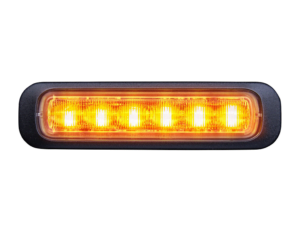 Strands Dark Knight 6 LED flitser met helder glas - LED flitser met ECE R65 keurmerk die geschikt is voor 12 en 24 volt gebruik - EAN: 7350133813521