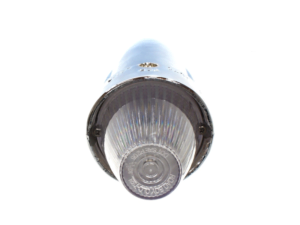Nedking LED torpedo top lamp chrome WHITE with clear cap - American truck lighting with chrome housing - suitable for 24 volts - EAN: 6090543691609