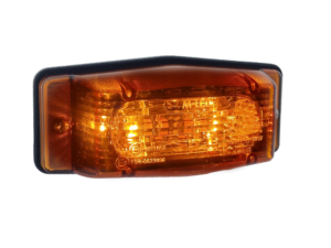 M-LED dubbelbrander ORANJE - FULL LED dubbelbrander met ECE R148 en ECE R65 keurmerk - dubbelbrander met LED flitser voor 12 en 24 volt gebruik -