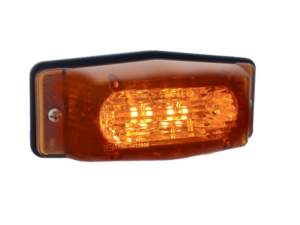 M-LED dubbelbrander ORANJE - FULL LED dubbelbrander met ECE R148 en ECE R65 keurmerk - dubbelbrander met LED flitser voor 12 en 24 volt gebruik -