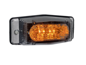 M-LED dubbelbrander HELDER - FULL LED dubbelbrander met ORANJE - WIT licht die het ECE R148 en ECE R65 keurmerk draagt - dubbelbrander met LED flitser voor 12 en 24 volt gebruik -