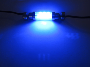 Festoon LED tube lamp 24 volt BLUE - LED interior lamp that fits in a tube lamp socket - can be mounted in truck, trailer and camper if it is connected to 24 volts - LED lamp is equipped with 6 LED points - EAN: 7448153441401