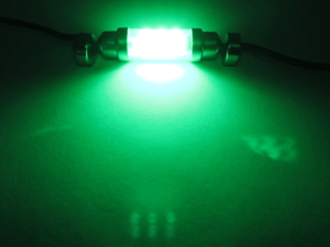 Festoon LED buislamp 24 volt GROEN - LED interieur lamp die past in een buislamp aansluiting - te monteren in vrachtwagen, trailer en camper als deze op 24volt is aangesloten - LED lamp is voorzien van 6 LED punten - EAN: 7448154215285