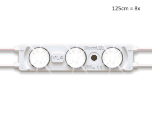 LED strip voor spoiler model lichtbak met een lengte van 125cm - geschikt voor lichtbak van IllumiLED en Nedking - werkt op 12 en 24 volt - geleverd met POWERUNIT