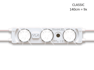 LED strip voor CLASSIC / OLD SCOOL model lichtbak met een lengte van 140cm - geschikt voor een RETRO DESIGN NEDKING lichtbak - werkt op 12 en 24 volt - geleverd met POWERUNIT - EAN: 6438203003179