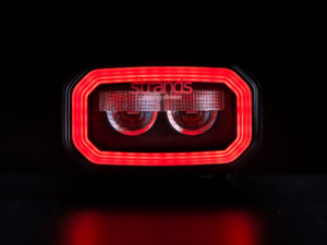 Strands FOR9T No-Glare LED werklamp 31W - werklamp met standlicht in kleur ROOD en ORANJE - geschikt voor 12 en 24 volt gebruik - lichtopbrengst 1400 lumen - voor auto, vrachtwagen, camper, aanhanger en meer - Strands 809259 - EAN: 7323030190279
