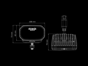 Strands FOR9T No-Glare LED werklamp 31W - werklamp met standlicht in kleur ROOD en ORANJE - geschikt voor 12 en 24 volt gebruik - lichtopbrengst 1400 lumen - voor auto, vrachtwagen, camper, aanhanger en meer - Strands 809259 - EAN: 7323030190279