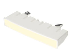MTRS-Sonnenblendenlampe LED WARMWEISS – unter anderem für Scania Next Gen-Lkw geeignet – für neue Lampenlöcher – Gehäuse ist WEISS – Matronics-Nummer 240925-WW – EAN: