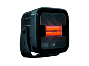 Strands HEAT Arbeitsleuchte 70W Arbeitsleuchte mit beheiztem Glas, damit kein Frost an die Leuchte gelangt - Aluminium-Arbeitsleuchte mit LED Standlicht in der Farbe ORANGE/ROT - Strands 809265- Strands SIBERIA XP HEAT ARBEITSLEUCHTE - geeignet für 12 und 24 Volt - EAN: 7323030192471