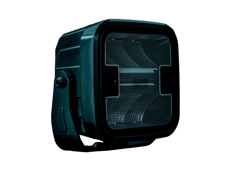 Strands HEAT Arbeitsleuchte 70W Arbeitsleuchte mit beheiztem Glas, damit kein Frost an die Leuchte gelangt - Aluminium-Arbeitsleuchte mit LED Standlicht in der Farbe ORANGE/ROT - Strands 809265 - Strands SIBERIA XP HEAT ARBEITSLEUCHTE - geeignet für 12 und 24 Volt - EAN: 7323030192471