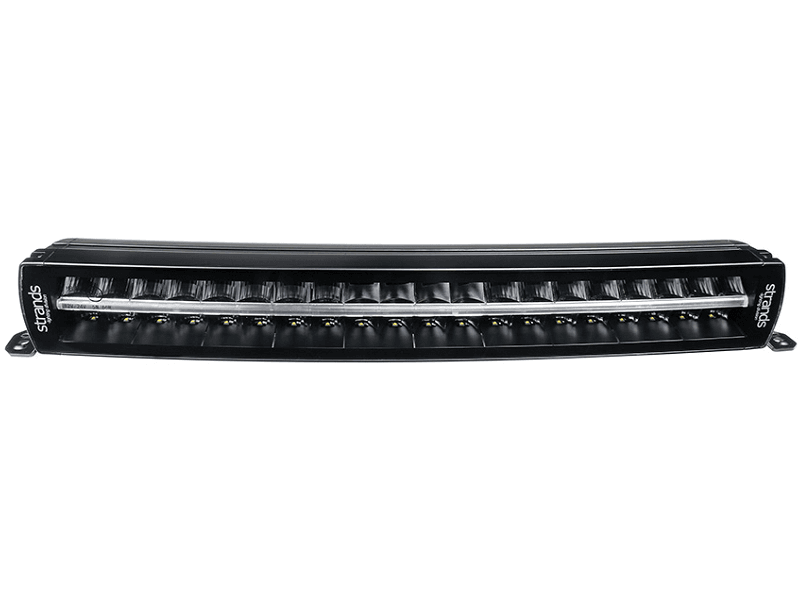 Strands Siberia XP LED bar DRC 22 Zoll – gebogene LED Leiste mit 2 Farben Standlicht GELB / WEISS, geeignet für 12 und / oder 24 Volt Nutzung – Strands 809431 – SIBERIA XP DRC LED BAR 22″ – EAN: 7323030192778