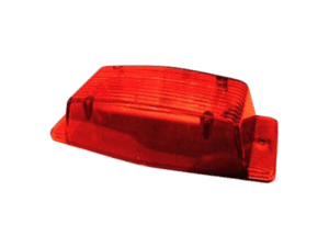 M-LED dubbelbrander ROOD met remlicht - ZM420 - old school look - ECE 148 Cat. SM1 - rode lens - geschikt voor 12 en 24 volt - LED markering