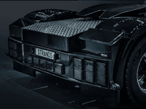 Strands IZE LED frame gemonteerd op een vrachtwagen - Deense achterbumper