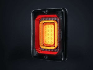Vierkant achterlicht - met remlicht, achterlicht en dynamische richtingaanwijzer - FOR9T serie