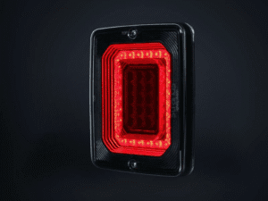 Vierkant achterlicht - met remlicht, achterlicht en dynamische richtingaanwijzer - FOR9T serie