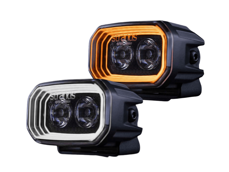 Strands FOR9T POD 4 inch - met oranje en wit positielicht - super strak design - 2600 Lumen - IP69K - voor vrachtwagen, auto en meer