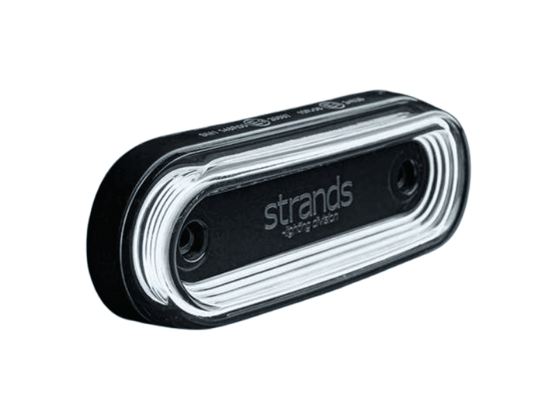 Strands FOR9T Gravity positielamp WIT - donker glas - ECE R148 - 850455 - voor vrachtwagen, bestelwagen, aanhanger, camper en meer