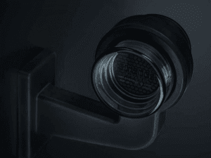 FOR9T Geo gemonteerd op een rubberen arm - 5700K wit - smoke behuizing