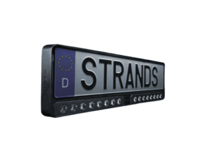 Strands Nuuk E-Line black LED bar DUO - 12&24 volt - ECE R149 ref. 20 keurmerk - 8350 Lumen - 1 LUX @438m - 809446 - met kentekenplaathouder