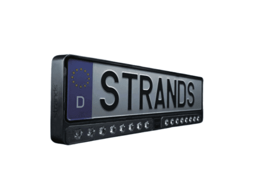 Strands Nuuk E-Line schwarz LED bar DUO - 12&24 volt - ECE R149 Ref. 20 Prüfzeichen - 8350 Lumen - 1 LUX @438m - 809446 - mit Kennzeichenhalter