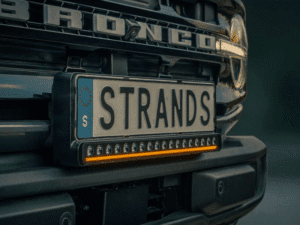 Strands 809455 - 20" inch LED bar en kentekenhouder - wit en amber positielicht